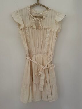 mine Cream and Beige Women's Dress